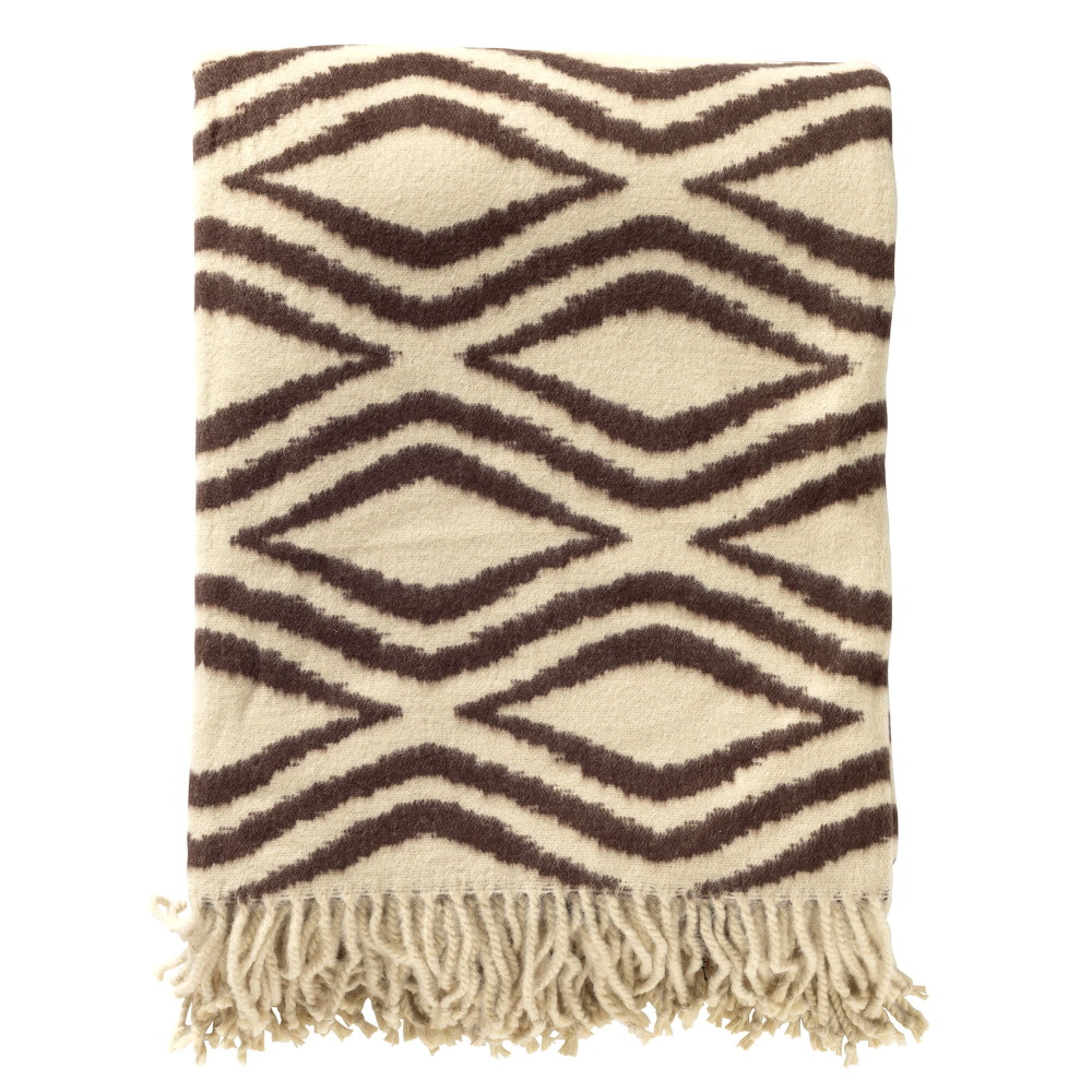 Hoii Plaid 'Amorella' 150 x 200 cm Chocolate Martini - Braun